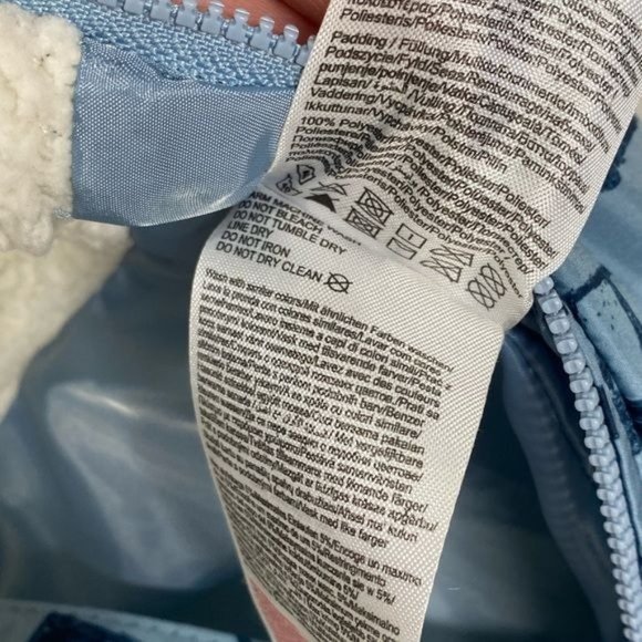 Baby outerwear bodysuit jacket onesie blue tractor print size 2M-6M - Picture 6 of 10